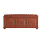 Rubberwood Seating Bench Cushioned 14" W Rectangle Shoe Storage Entryway Bench 39.4"L x 13.8"W x 18.9"H Cherry Wood Clearhalo 'Benches' 'Chairs & Seating' 'furn' 'furn_benches' 'Furniture' 'Living Room Furniture' 6685798