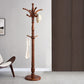 Solid Wood Entry Coat Rack Traditional Style Simple Living Room Floor Coat Hanger Walnut Clearhalo 'Entry & Mudroom Furniture' 'furn' 'furn_hall_tree_coat_racks' 'Furniture' 'Hall Trees & Coat Racks' 'hall_tree_coat_racks' 6685846