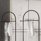 Luxurious Metallic Coat Ranger Rack Free Standing Rack with Flip Box