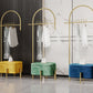 Luxurious Metallic Coat Ranger Rack Free Standing Rack with Flip Box