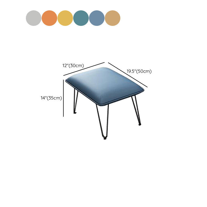 Chaise à bascule moderne coussins amovibles rembourrés chaise d'accent à bascule avec des jambes sombres