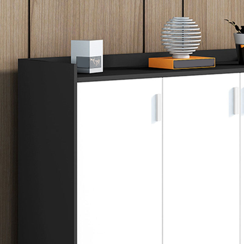 Cabinet de classement contemporain armoire à dossier en bois vertical avec étagères de rangement