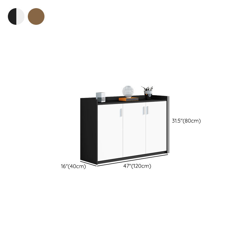 Cabinet de classement contemporain armoire à dossier en bois vertical avec étagères de rangement