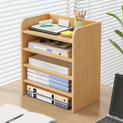 Mobile mobile contemporaneo archivio verticale in legno con archiviazione