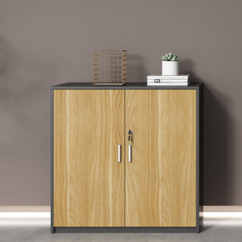 Lateral File Cabinet Wood Color Block Locking File Cabinet with Drawers 31"L x 16"W x 31"H Wood Clearhalo 'Filing Cabinets' 'filling_cabinets' 'furn' 'furn_filling_cabinets' 'Furniture' 'Office Furniture' 6686157