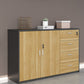 Lateral File Cabinet Wood Color Block Locking File Cabinet with Drawers 47"L x 16"W x 31"H Wood Clearhalo 'Filing Cabinets' 'filling_cabinets' 'furn' 'furn_filling_cabinets' 'Furniture' 'Office Furniture' 6686169