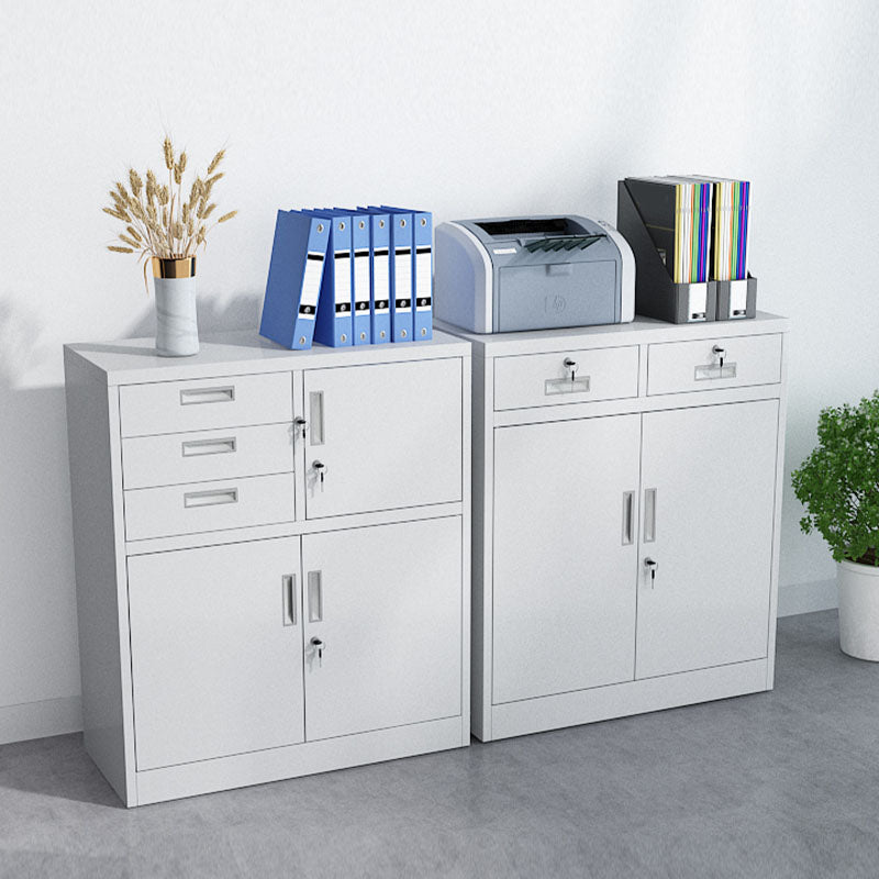 基本的な金属ファイルキャビネットソリッドカラーストレージシェルフロックファイルキャビネットオフィス用