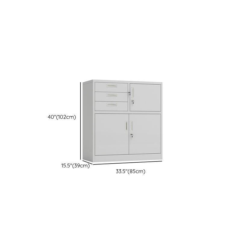基本的な金属ファイルキャビネットソリッドカラーストレージシェルフロックファイルキャビネットオフィス用