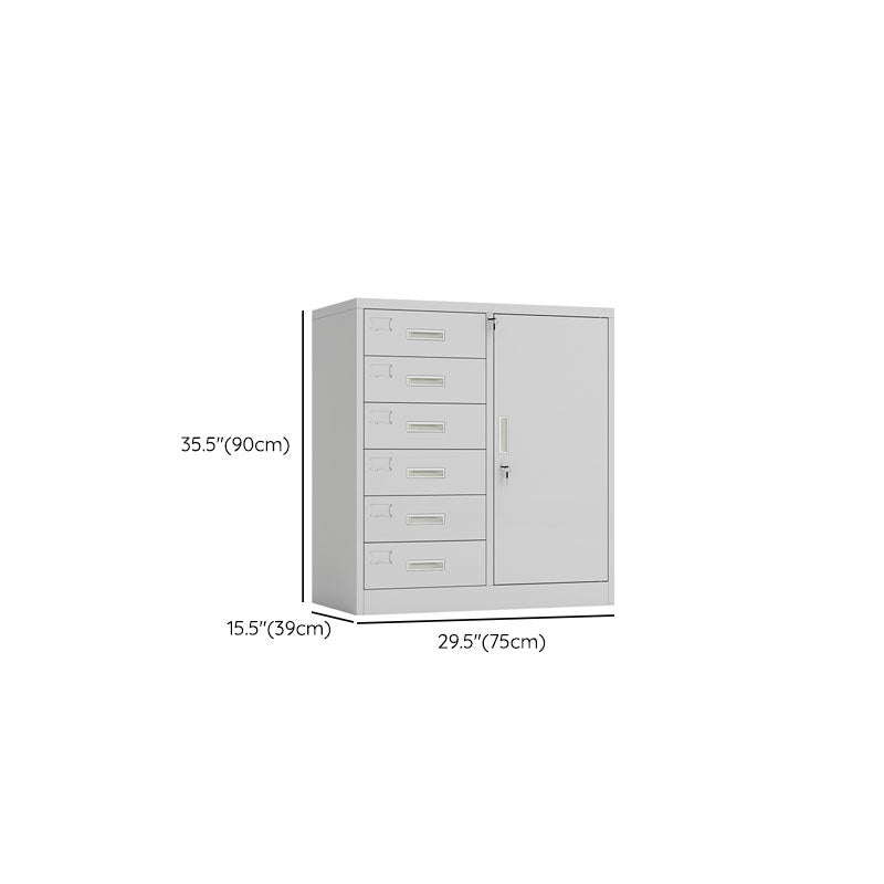 基本的な金属ファイルキャビネットソリッドカラーストレージシェルフロックファイルキャビネットオフィス用
