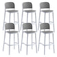 Tabouret de bar empilable tabouret de comptoir en plastique pour le salon