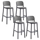 Tabouret de bar empilable tabouret de comptoir en plastique pour le salon