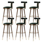 Glam Upholstered Bar Stool Glam Backrest Counter Stool for Bristol Atrovirens 6 Piece Set Clearhalo 'Bar Furniture' 'Bar Stools' 'bar_stools' 'furn' 'furn_bar_stools' 'Furniture' 'Kitchen & Dining Furniture' 6686312