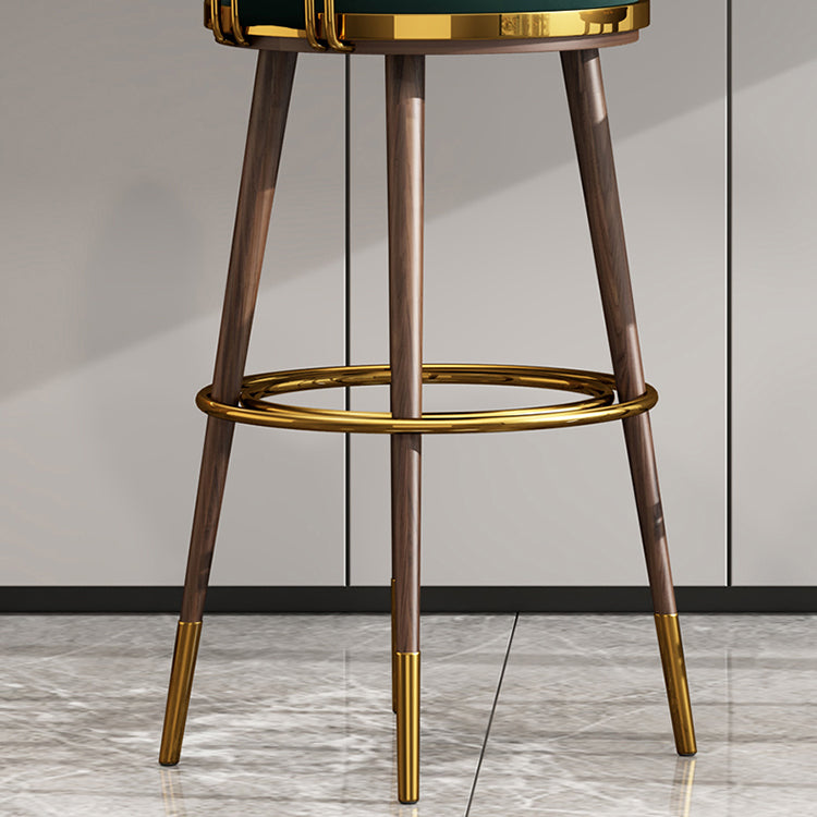Glam Upholstered Bar Stool Glam Backrest Counter Stool for Bristol Clearhalo 'Bar Furniture' 'Bar Stools' 'bar_stools' 'furn' 'furn_bar_stools' 'Furniture' 'Kitchen & Dining Furniture' 6686319