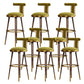 Glam Upholstered Bar Stool Glam Backrest Counter Stool for Bristol Light Green 8 Piece Set Clearhalo 'Bar Furniture' 'Bar Stools' 'bar_stools' 'furn' 'furn_bar_stools' 'Furniture' 'Kitchen & Dining Furniture' 6686327