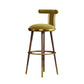 Glam Upholstered Bar Stool Glam Backrest Counter Stool for Bristol Light Green 1 Piece Clearhalo 'Bar Furniture' 'Bar Stools' 'bar_stools' 'furn' 'furn_bar_stools' 'Furniture' 'Kitchen & Dining Furniture' 6686328