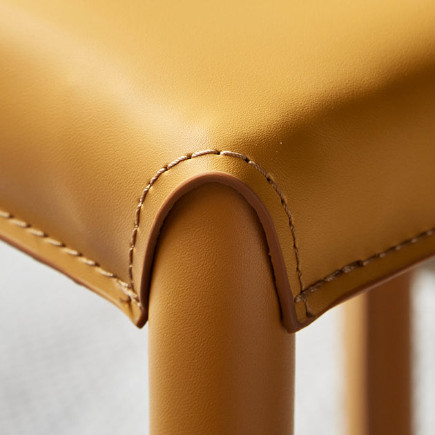 Modern Leather Bar Stool Low Back Counter Stool for Living Room Clearhalo 'Bar Furniture' 'Bar Stools' 'bar_stools' 'furn' 'furn_bar_stools' 'Furniture' 'Kitchen & Dining Furniture' 6686349