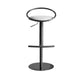 Glam Leather Bar Stool Metal Base Counter Stool for Living Room