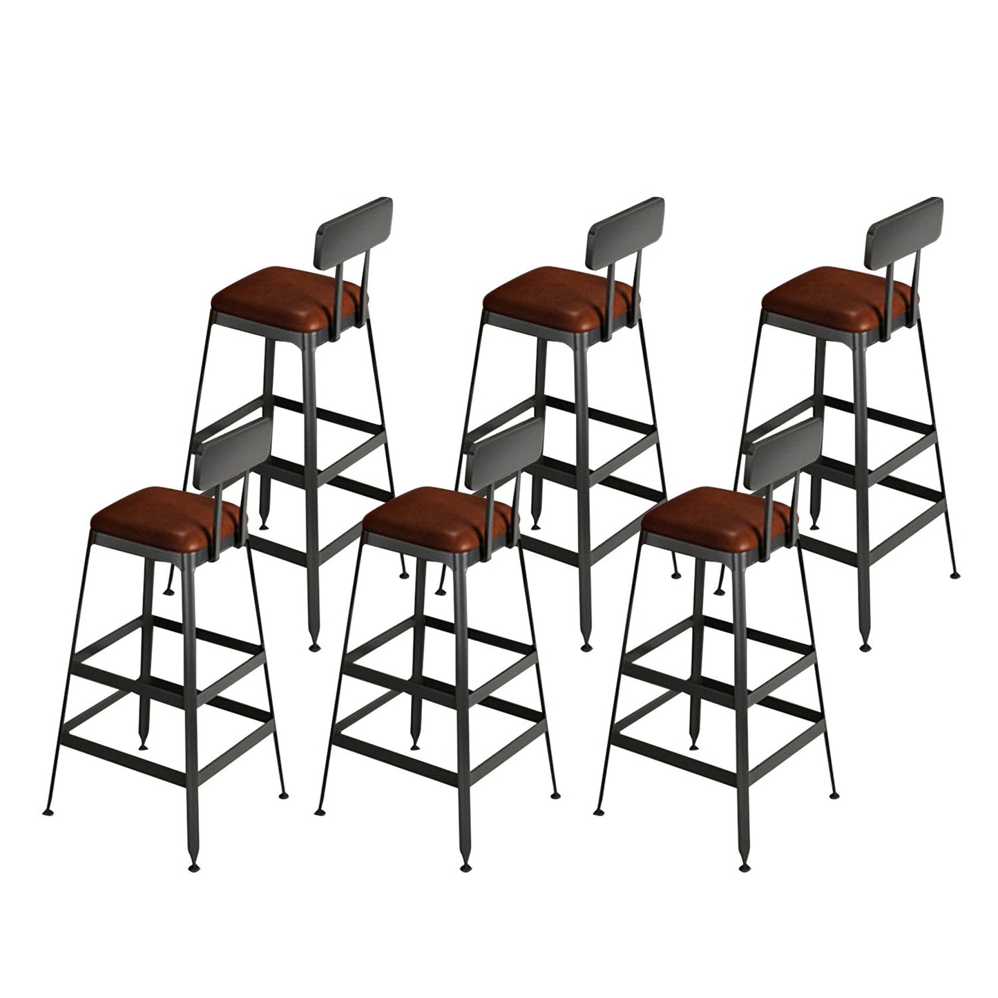 Taburetes de bar de madera contemporáneos, taburete de bar sin brazos con patas de metal
