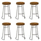 Contemporary Backless Dining Stools Solid Wood Bar Stools with Footrest 6 Piece Set Clearhalo 'Bar Furniture' 'Bar Stools' 'bar_stools' 'furn' 'furn_bar_stools' 'Furniture' 'Kitchen & Dining Furniture' 6686521