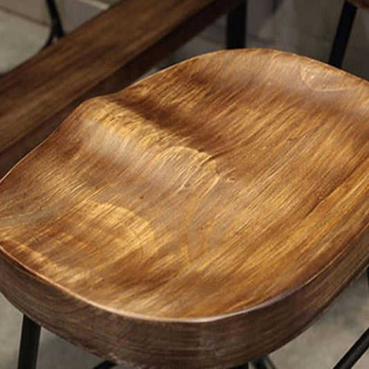 Contemporary Backless Dining Stools Solid Wood Bar Stools with Footrest Clearhalo 'Bar Furniture' 'Bar Stools' 'bar_stools' 'furn' 'furn_bar_stools' 'Furniture' 'Kitchen & Dining Furniture' 6686526