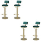 Metal Low Back Barstools Adjustable Height Bar Stools with Swivel Gold 4 Piece Set Clearhalo 'Bar Furniture' 'Bar Stools' 'bar_stools' 'furn' 'furn_bar_stools' 'Furniture' 'Kitchen & Dining Furniture' 6686537