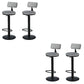 Metal Low Back Barstools Adjustable Height Bar Stools with Swivel Black 4 Piece Set Clearhalo 'Bar Furniture' 'Bar Stools' 'bar_stools' 'furn' 'furn_bar_stools' 'Furniture' 'Kitchen & Dining Furniture' 6686539