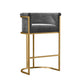Glam Low Back Dining Stools Bucket Bar Stools with Metal Legs Clearhalo 'Bar Furniture' 'Bar Stools' 'bar_stools' 'furn' 'furn_bar_stools' 'Furniture' 'Kitchen & Dining Furniture' 6686609