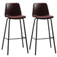 Bucket Dining Stools Contemporary Bar Stools with Metal Base