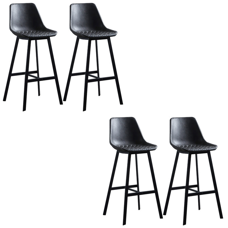 Bucket Dining Stools Contemporary Bar Stools with Metal Base
