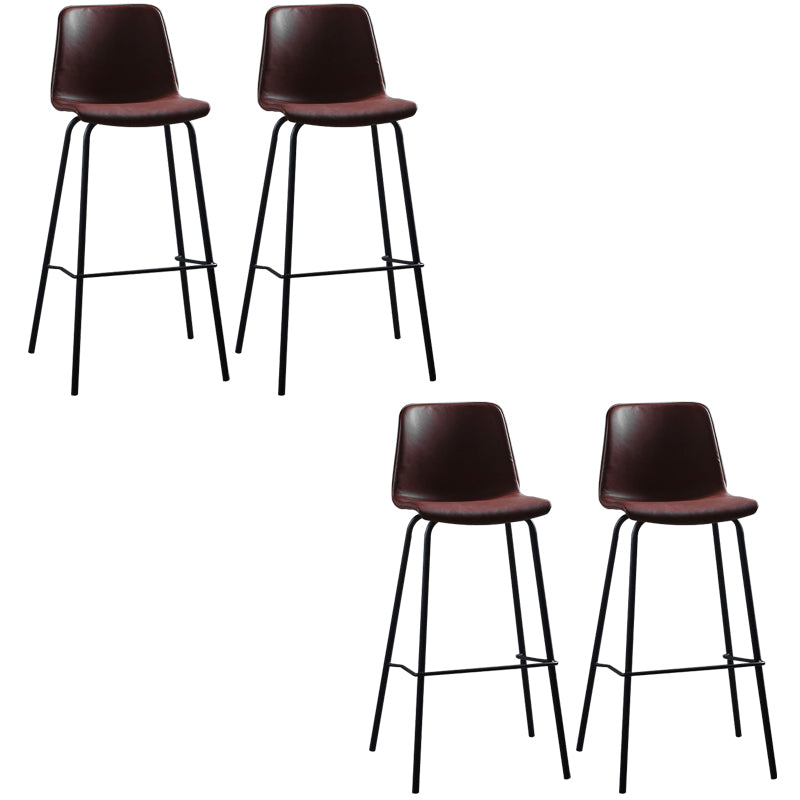 Bucket Dining Stools Contemporary Bar Stools with Metal Base