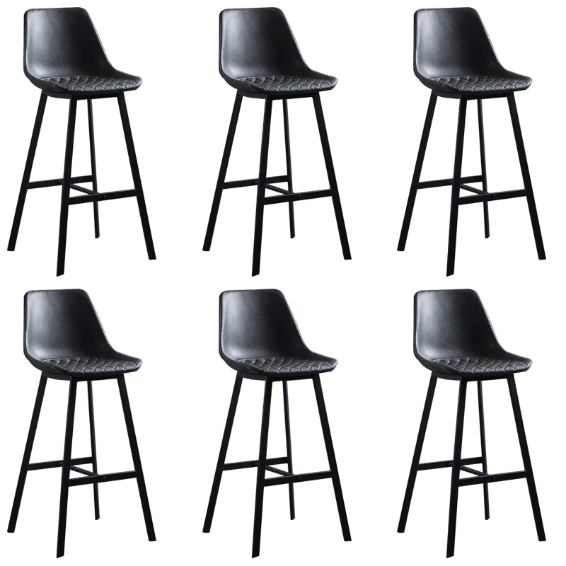Bucket Dining Stools Contemporary Bar Stools with Metal Base