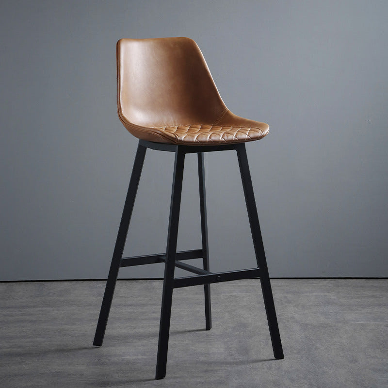 Bucket Dining Stools Contemporary Bar Stools with Metal Base