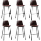 Bucket Dining Stools Contemporary Bar Stools with Metal Base