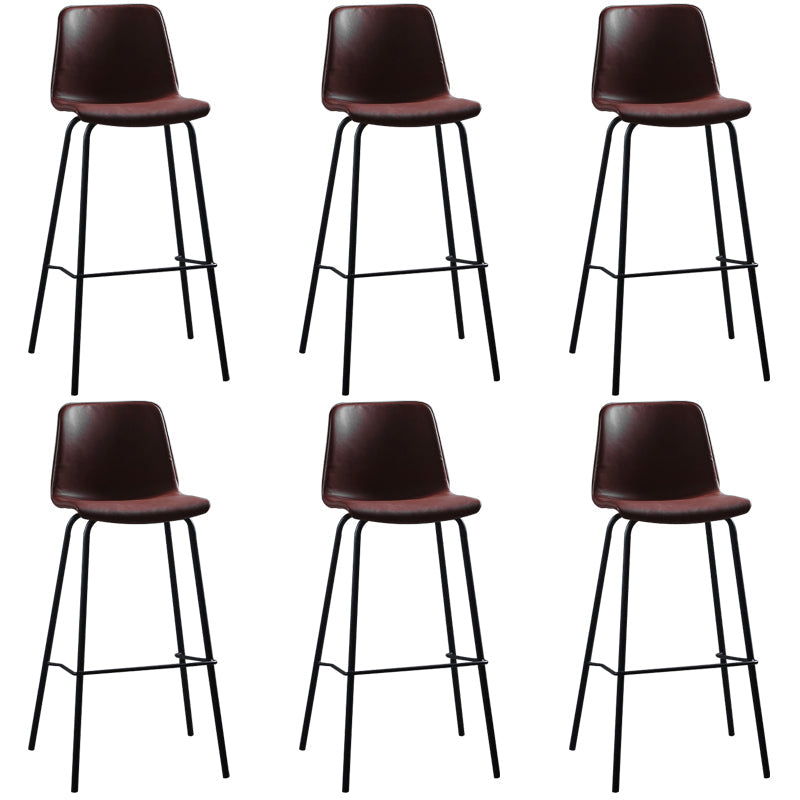 Bucket Dining Stools Contemporary Bar Stools with Metal Base