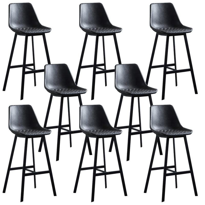 Bucket Dining Stools Contemporary Bar Stools with Metal Base