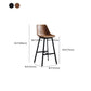 Bucket Dining Stools Contemporary Bar Stools with Metal Base