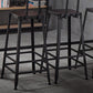 Contemporary Square Dining Stools Metal Bar Stools with Footrest