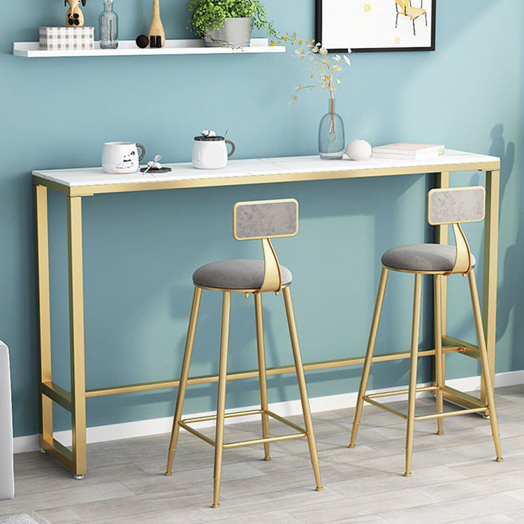 Sgabelli da bar contemporanei da pranzo bassista con base di metallo