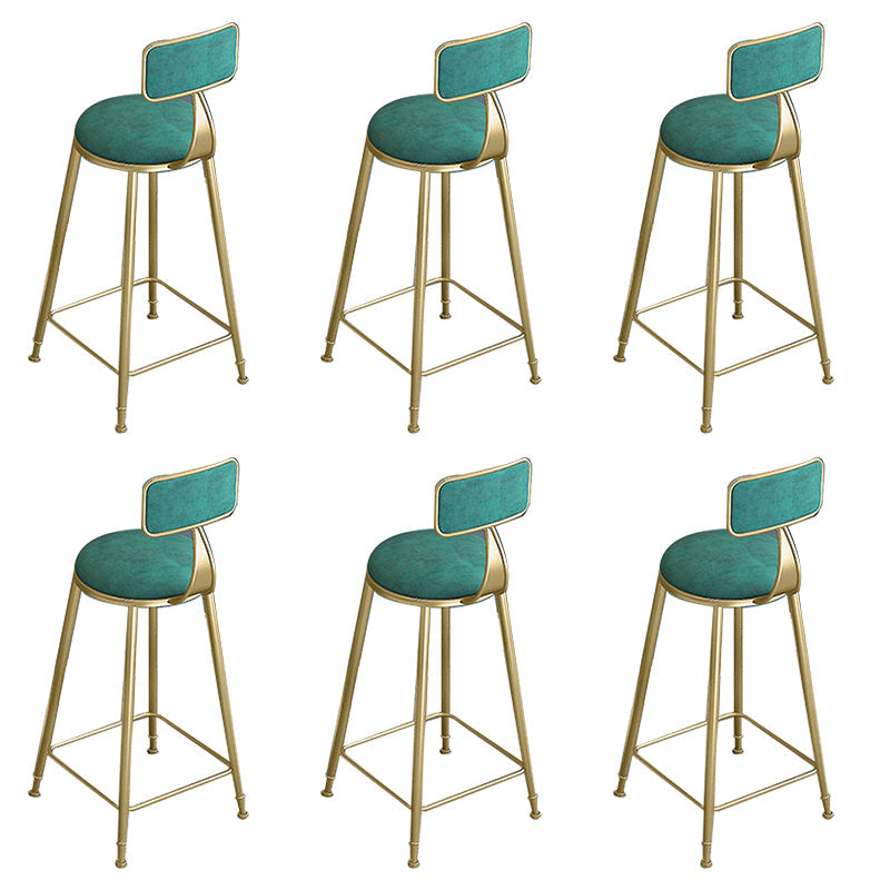 Sgabelli da bar contemporanei da pranzo bassista con base di metallo