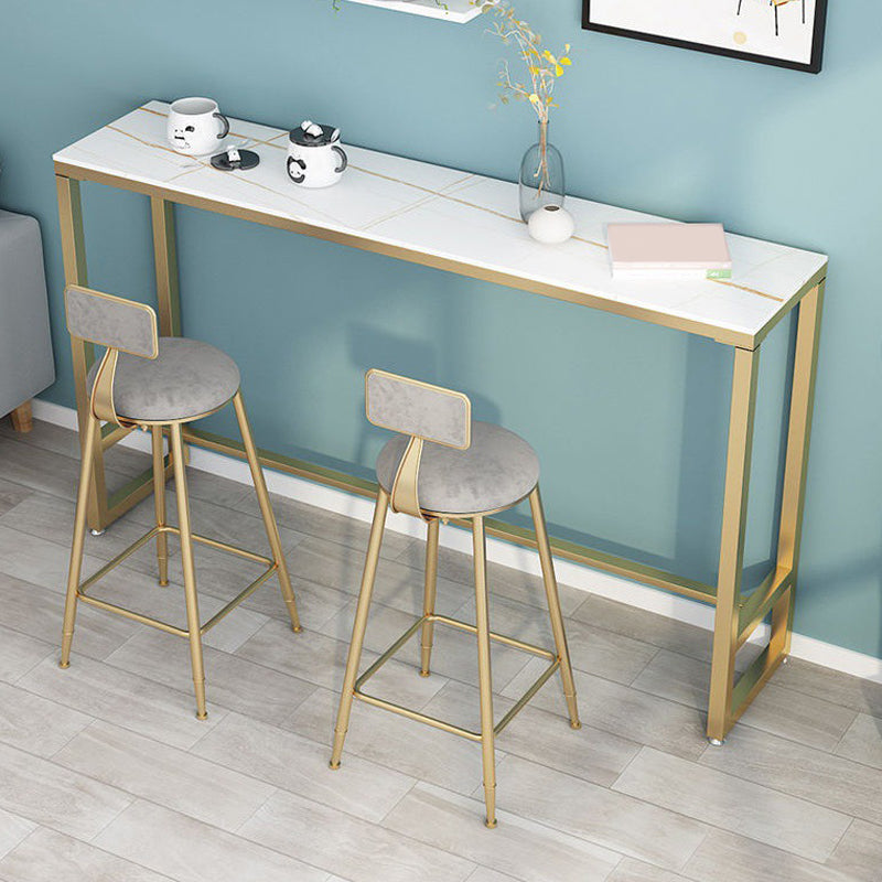 Sgabelli da bar contemporanei da pranzo bassista con base di metallo