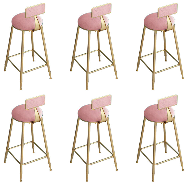 Sgabelli da bar contemporanei da pranzo bassista con base di metallo