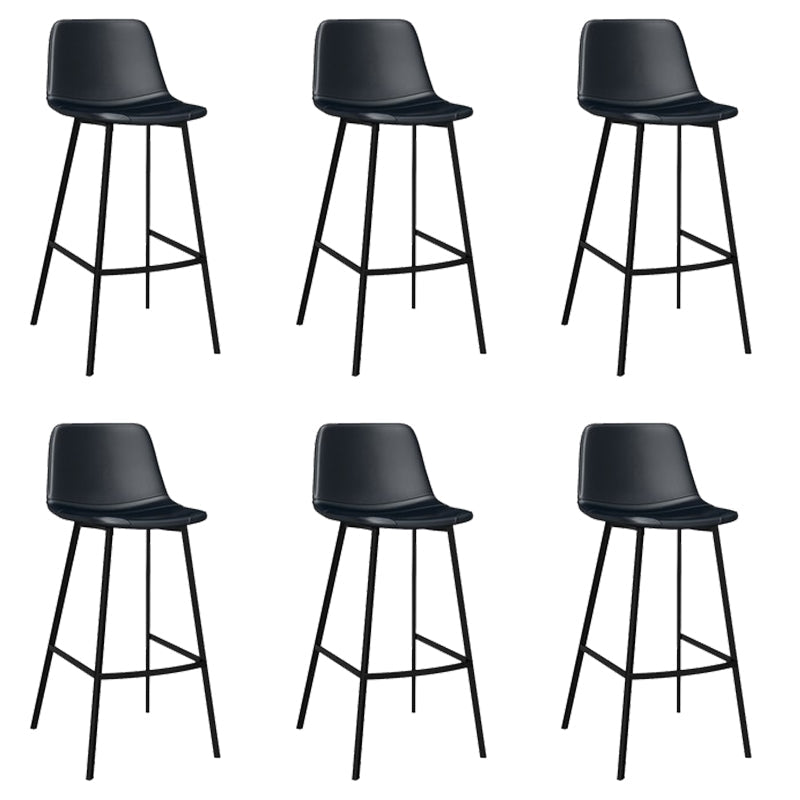 Eigentijdse eetgeluiden armloze barkrukken met metalen basis