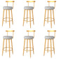 Metal Low Back Bar Stools Round Armless Dining Stools with Footrest