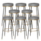 Glam Style Bar Stool Backless Leather Counter Stool for Bristol