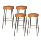Glam Style Bar Stool Backless Leather Counter Stool for Bristol