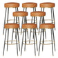 Glam Style Bar Stool Backless Leather Counter Stool for Bristol