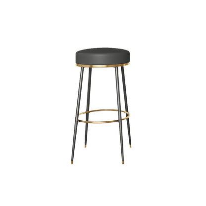 Glam Style Bar Stool Backless Leather Counter Stool for Bristol