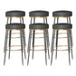 Glam Style Bar Stool Backless Leather Counter Stool for Bristol