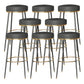 Glam Style Bar Stool Backless Leather Counter Stool for Bristol