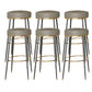 Glam Style Bar Stool Backless Leather Counter Stool for Bristol